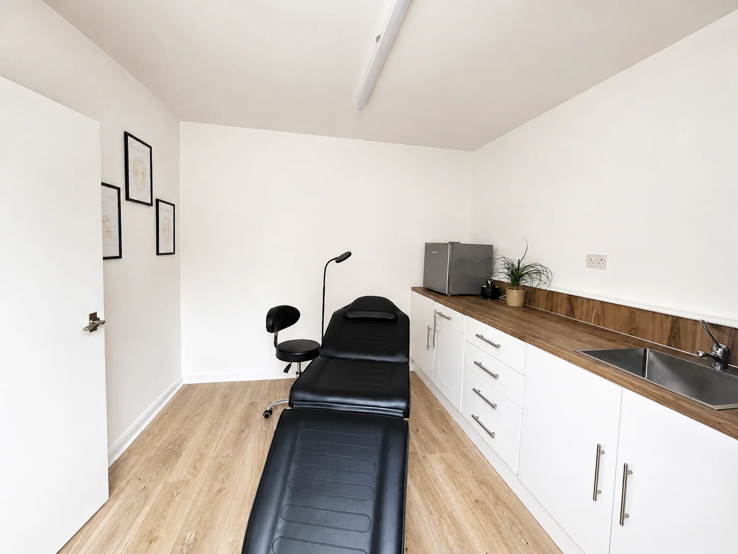 Wide view of the treatment room at Azim Aesthetics, Sunset Lodge, Appledore TN26 2BJ